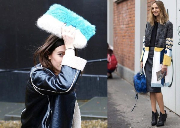 Ví cầm tay lông thú ấm áp và sành điệu cho quý cô mùa lạnh ảnh 3