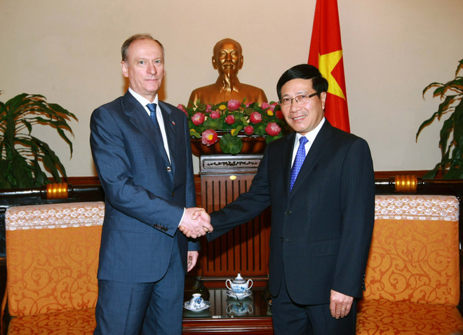 Phó Thủ tướng Phạm Bình Minh tiếp Thư ký Hội đồng An ninh Nga ảnh 1