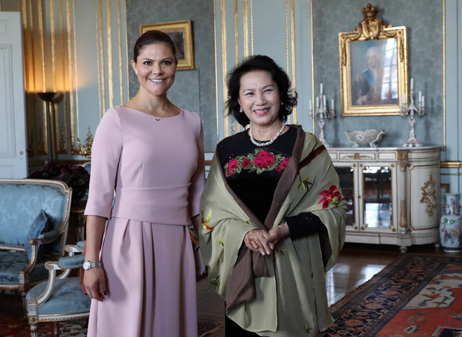 Chủ tịch Quốc hội chào xã giao Công chúa kế vị của Thụy Điển ảnh 1