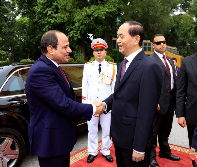 Tổng thống Ai Cập kết thúc chuyến thăm cấp Nhà nước tới Việt Nam ảnh 1