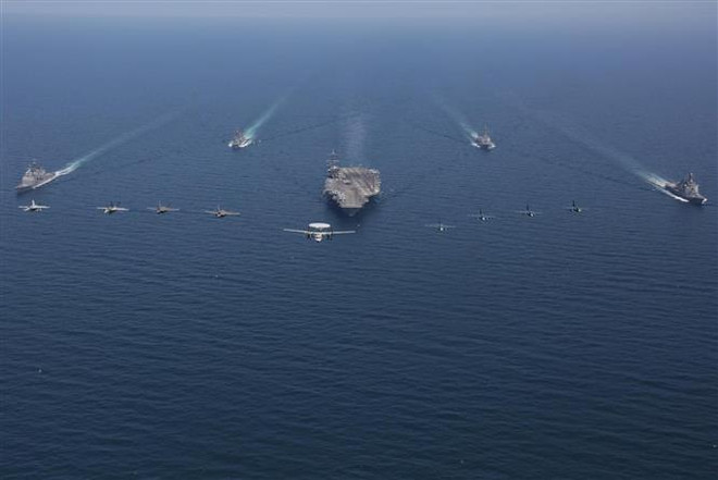 Mỹ triển khai nhóm tác chiến tàu sân bay ở Biển Đông trong năm 2023 ảnh 1