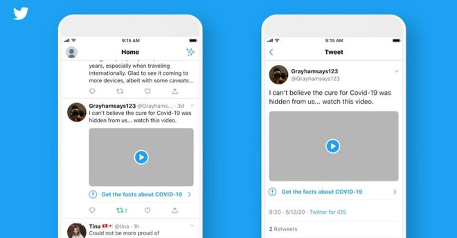 Twitter ra mắt nhãn cảnh báo về thông tin sai lệch về COVID-19 ảnh 1