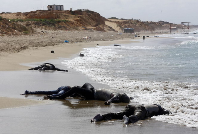 Tìm thấy 170 thi thể trong vụ chìm thuyền ngoài khơi Libya ảnh 1