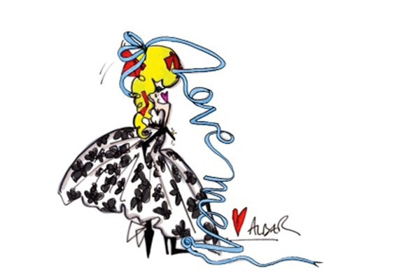 35 mẫu phác thảo váy cưới "cực chất" dành cho ca sỹ Lady Gaga ảnh 27