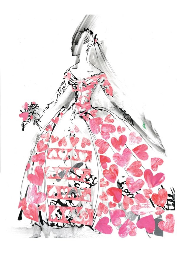 35 mẫu phác thảo váy cưới "cực chất" dành cho ca sỹ Lady Gaga ảnh 20