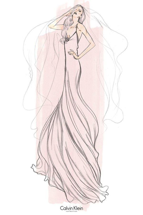 35 mẫu phác thảo váy cưới "cực chất" dành cho ca sỹ Lady Gaga ảnh 11