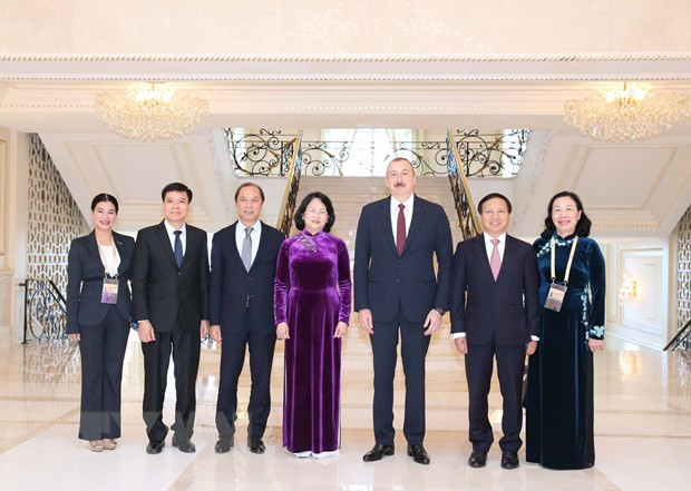 Phó Chủ tịch nước Đặng Thị Ngọc Thịnh hội kiến Tổng thống Azerbaijan ảnh 4