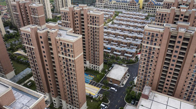 Một khu dân cư do tập đoàn Country Garden phát triển ở Thượng Hải (Trung Quốc). (Nguồn: bloomberg.com) Nữ tỷ phú giàu nhất châu Á mất 50% tài sản do khủng hoảng bất động sản ảnh 2