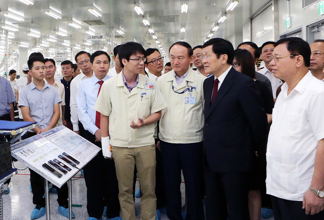 Chủ tịch nước Trương Tấn Sang thăm và làm việc tại Thái Nguyên ảnh 1