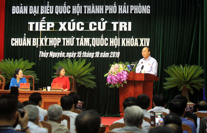 Thủ tướng Nguyễn Xuân Phúc tiếp xúc cử tri Thủy Nguyên, Hải Phòng ảnh 1