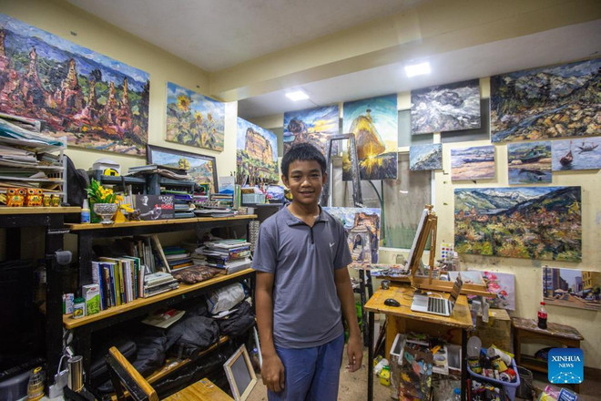 Nghệ sỹ nhí Myanmar với những tác phẩm trong đại dịch COVID-19 ảnh 1