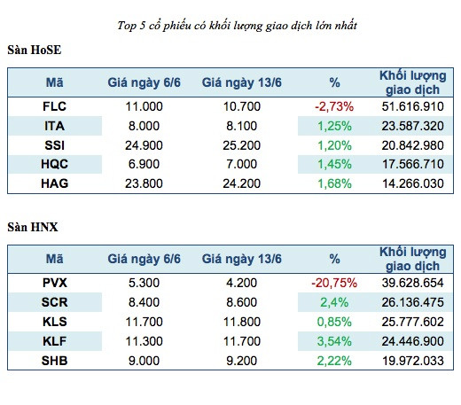 Top 5 mã chứng khoán giao dịch mạnh nhất tuần qua ảnh 1