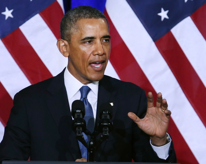 Tổng thống Mỹ Barack Obama. (Nguồn: AFP/TTXVN) Ông Obama hy vọng 2014 là năm đột phá cho nước Mỹ ảnh 1