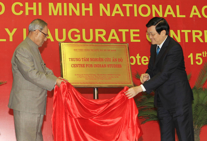 Nguyên thủ Việt, Ấn dự khai trương Trung tâm nghiên cứu Ấn Độ ảnh 1