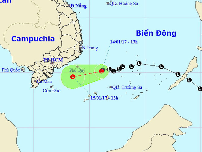 Tin mới nhất về vùng áp thấp hoạt động mạnh trên Biển Đông ảnh 1