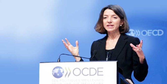 Nhà kinh tế trưởng của OECD, Laurence Boone. (Nguồn: investopress) OECD hạ dự báo tăng trưởng kinh tế toàn cầu năm 2020 ảnh 1