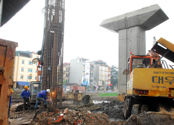 Gấp rút thi công dự án đường sắt đô thị Nhổn-ga Hà Nội ảnh 2