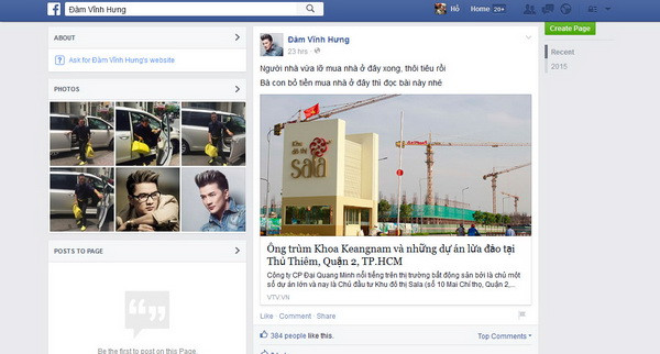 Mạo danh Đàm Vĩnh Hưng và danh hài Hoài Linh nói xấu dự án ảnh 2