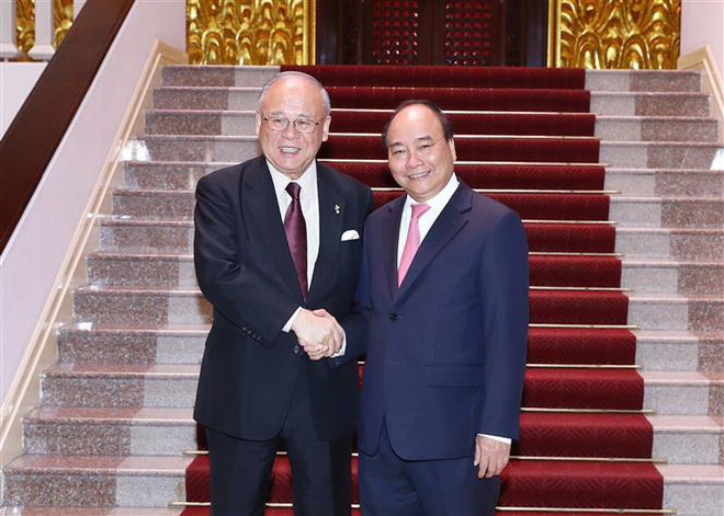Thủ tướng tiếp Cố vấn Liên minh Nghị sỹ Hữu nghị Nhật-Việt ảnh 1