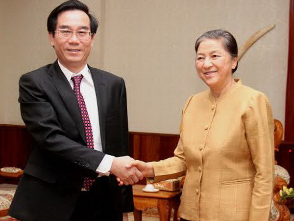 Lãnh đạo Lào tiếp đoàn cấp cao Kiểm toán Nhà nước ảnh 1