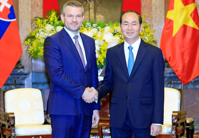 Chủ tịch nước Trần Đại Quang tiếp Phó Thủ tướng Slovakia Pellegrini ảnh 1