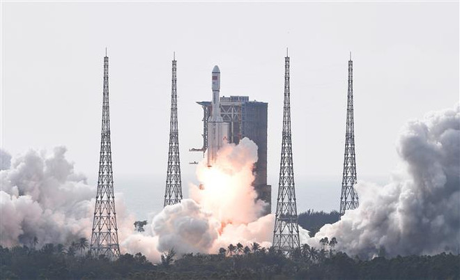 Trung Quốc phóng thành công tàu vũ trụ chở hàng Thiên Châu-5 ảnh 1