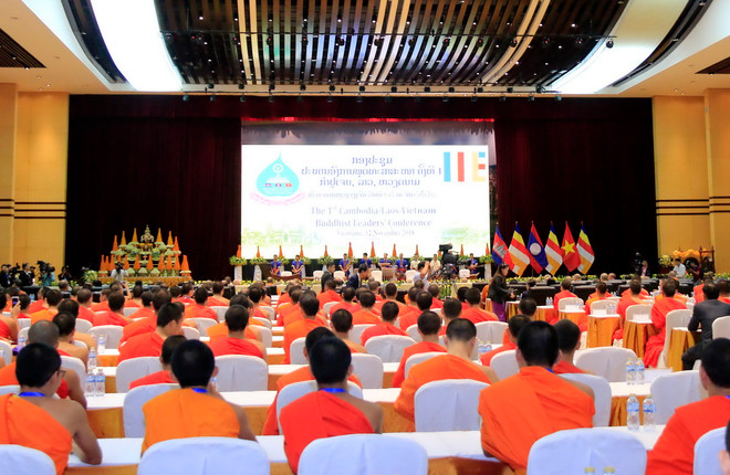 Hội nghị Lãnh đạo Phật giáo Việt Nam-Lào-Campuchia lần thứ nhất ảnh 2