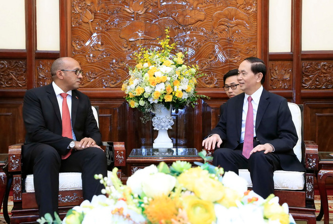 Chủ tịch nước Trần Đại Quang tiếp Đại sứ Cộng hòa Cuba ảnh 1