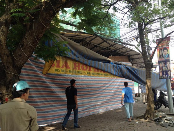 4 người bị thương do vụ nổ gas tại quán bia phố Tô Hiệu ở Hà Nội ảnh 1