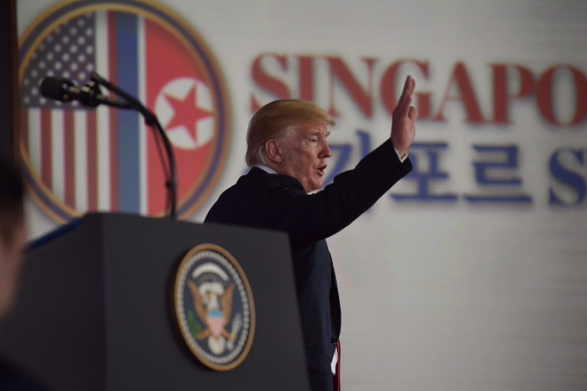Điểm chính trong cuộc họp báo của ông Trump sau thượng đỉnh Mỹ-Triều ảnh 5