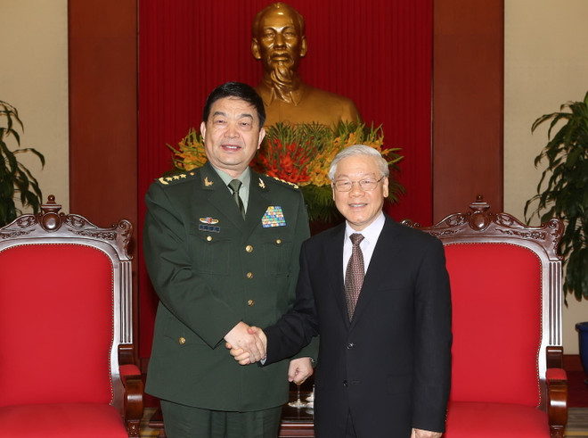 Tổng Bí thư tiếp Đoàn đại biểu cấp cao Bộ Quốc phòng Trung Quốc ảnh 1