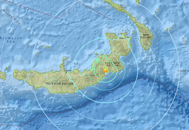 Quốc đảo Papua New Guinea lại rung chuyển mạnh vì động đất ảnh 1