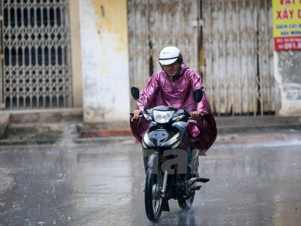 Ảnh minh họa. (Nguồn: Vietnam+) Bắc Bộ mưa lớn diện rộng, Thủ đô Hà Nội mưa vừa và to, rải rác có dông ảnh 1