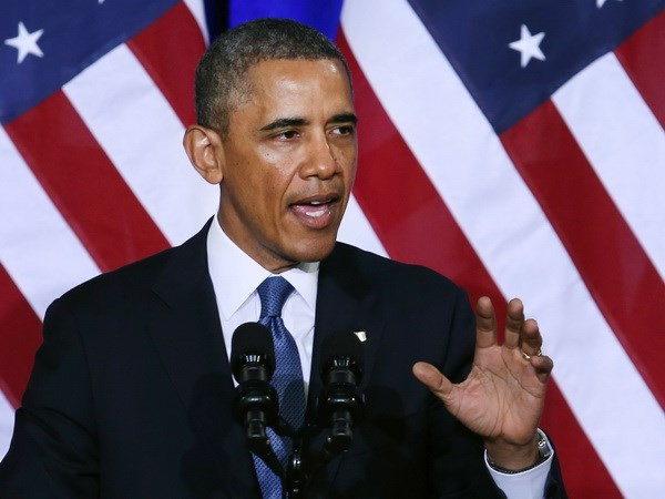 Tổng thống Mỹ Barack Obama. (Ảnh: AFP/TTXVN) Tổng thống Mỹ đệ trình Quốc hội dự luật trao quyền tấn công IS ảnh 1