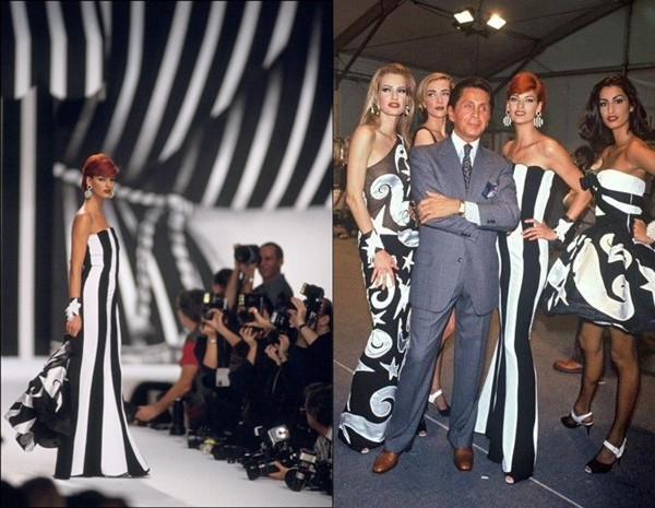 Họa tiết sọc đen trắng của Valentino "khuynh đảo" làng thời trang ảnh 2