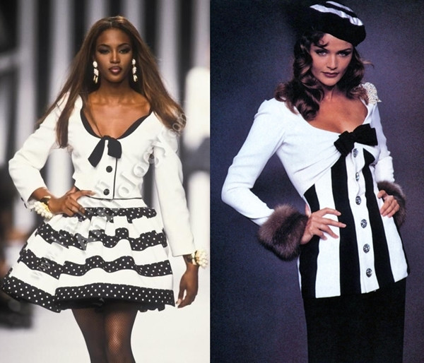 Họa tiết sọc đen trắng của Valentino "khuynh đảo" làng thời trang ảnh 4