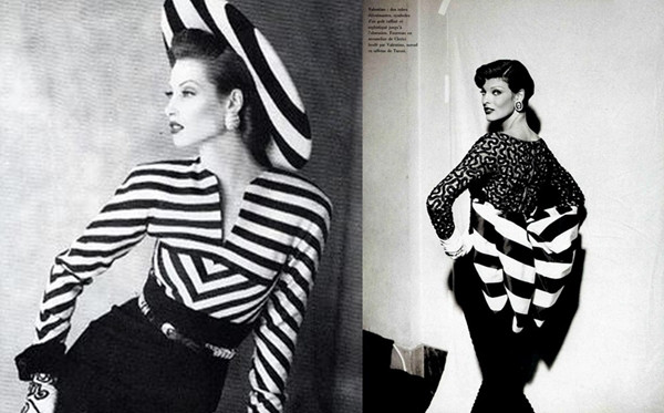 Họa tiết sọc đen trắng của Valentino "khuynh đảo" làng thời trang ảnh 5