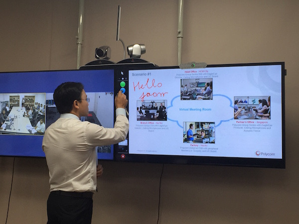Polycom đầu tư triệu USD cho khách dùng thử "cầu truyền hình" ảnh 1