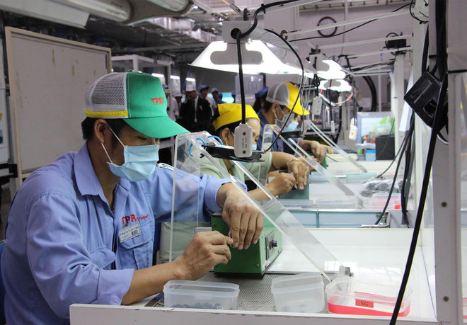 Hoạt động sản xuất của Công ty TPR Việt Nam (Khu công nghiệp Việt Nam-Singapore II-A), Bình Dương. (Nguồn: baobinhduong.vn) Tỉnh Bình Dương xuất siêu hơn 4,5 tỷ USD trong 8 tháng qua ảnh 1