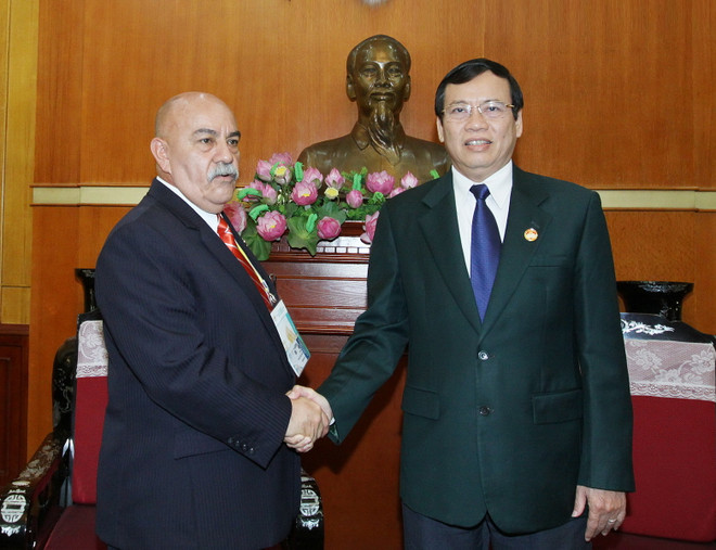 Lãnh đạo Mặt trận tiếp Phó Chủ tịch đảng cầm quyền ở Venezuela ảnh 1