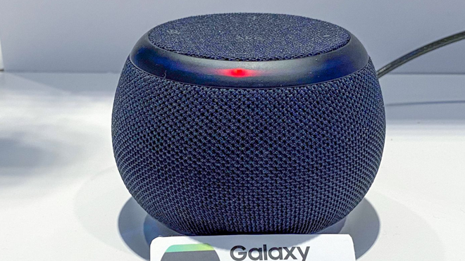 Loa thông minh Galaxy Home Mini. (Nguồn: gizmodo.co.uk) Samsung ra mắt loa thông minh Galaxy Home Mini hỗ trợ mọi thiết bị ảnh 1