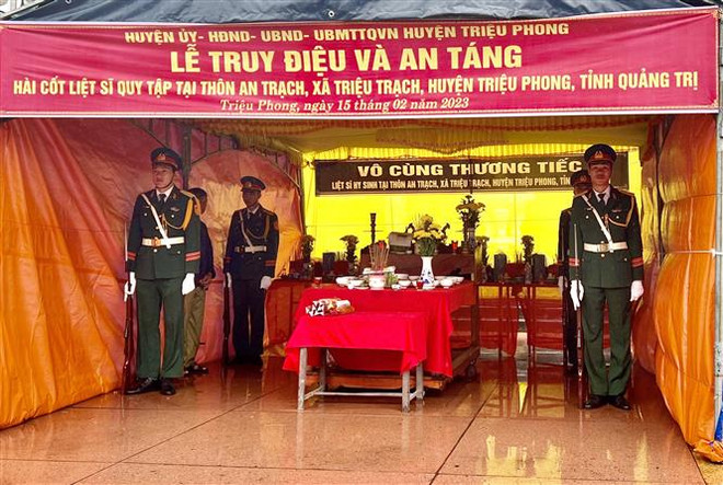 An táng 8 hài cốt liệt sỹ hy sinh trong kháng chiến chống Mỹ ảnh 4