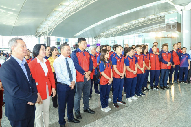 Hình ảnh Đoàn Thể thao Việt Nam lên đường tranh tài tại Asian Games 19 ảnh 3