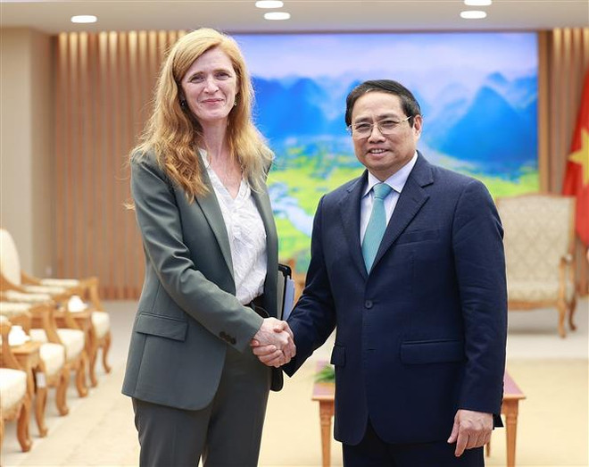 Thủ tướng Phạm Minh Chính tiếp Tổng Giám đốc USAID Samantha Power ảnh 1