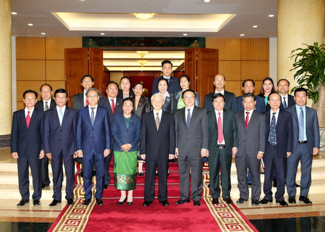 Tổng Bí thư tiếp Đoàn Đại biểu Ban Đối ngoại TW Đảng của Lào ảnh 1