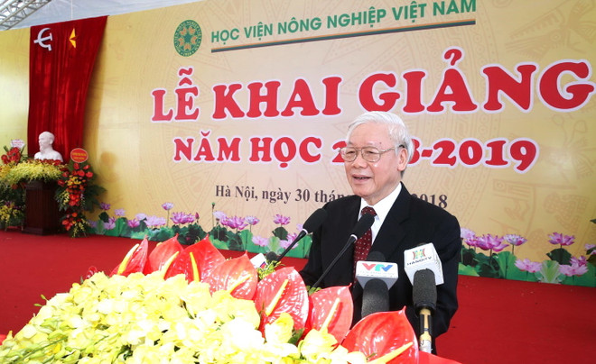 Phát biểu của Tổng Bí thư tại Lễ khai giảng Học viện Nông nghiệp ảnh 1