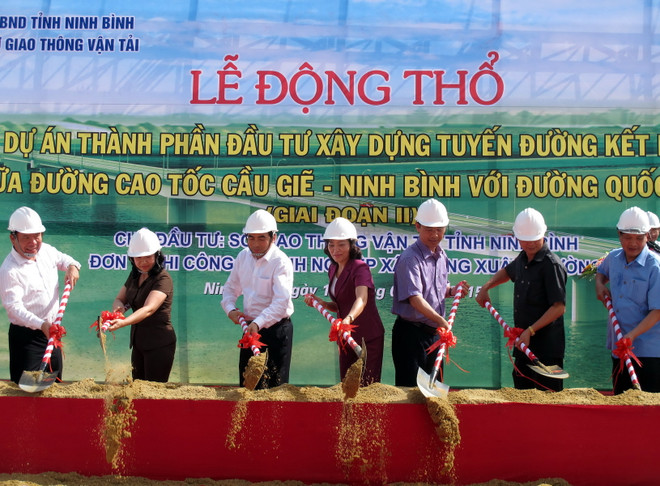 Khởi công xây đường nối cao tốc Cầu Giẽ-Ninh Bình với Quốc lộ 1 ảnh 1