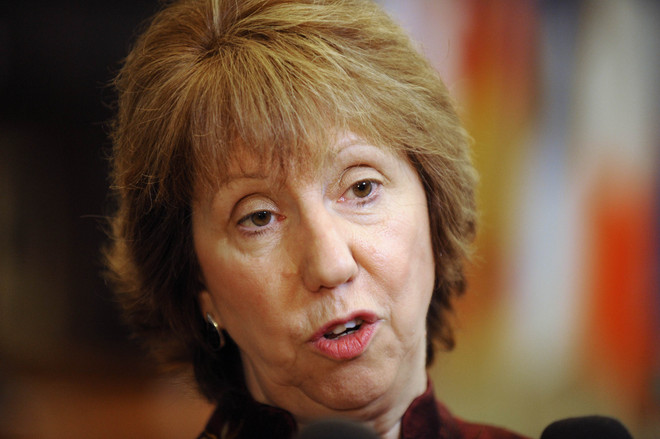 Đại diện Cấp cao của Liên minh Châu Âu về Chính sách Đối ngoại và An ninh, bà Catherine Ashton. (Nguồn: AFP/TTXVN) EU đặc biệt lo ngại hành động của Trung Quốc ở Biển Đông ảnh 1