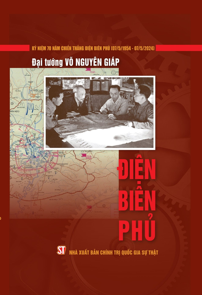 Cuốn sách “Điện Biên Phủ” của Đại tướng Võ Nguyên Giáp. (Nguồn: Quân đội nhân dân) dien bien phu_dai tuong vo nguyen giap.jpg