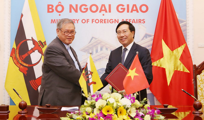 Họp cấp bộ trưởng ngoại giao ủy ban hợp tác Việt Nam-Brunei ảnh 1